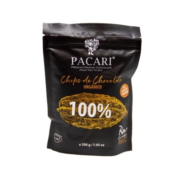PACARI Chocolate Orgánico Cobertura 100% - Chip 200gr
