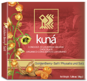 KUNÁ 71% Uvilla BIO Chocolate Orgánico 30gr