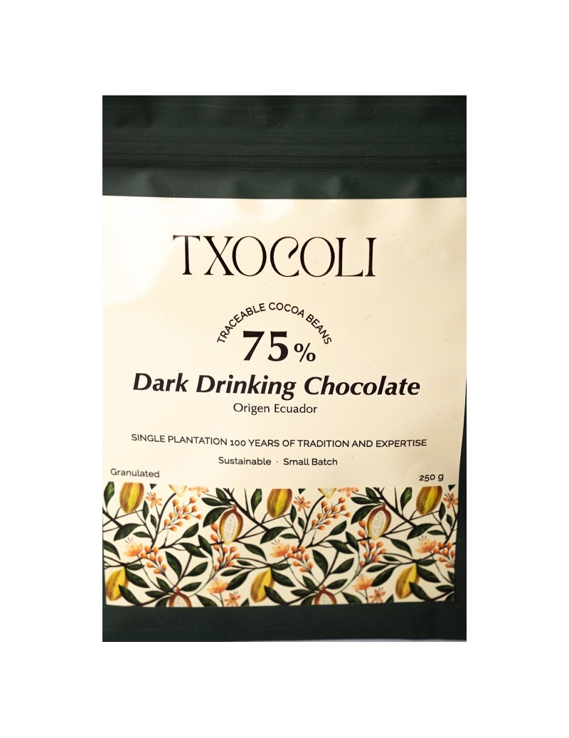 Txocoli Chocolate - Drinking Chocolate 75% 250gr
