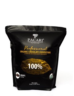 Paccari Chocolate Orgánico Couverture 100% - Piezas/Chips 1kg