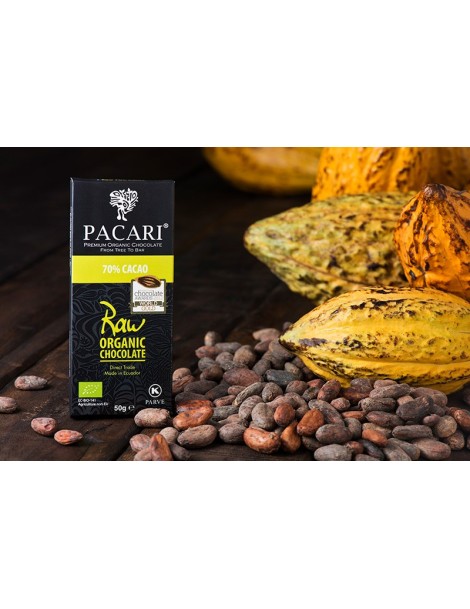 Paccari Chocolate Bar 70% Raw 50gr