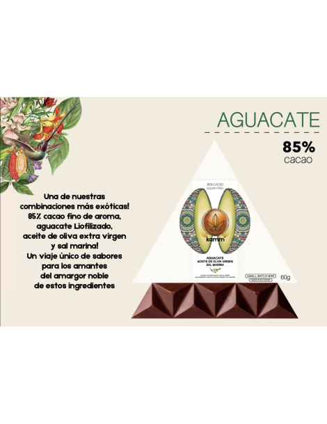 Kamm Chocolate Aguacate 85% 60g