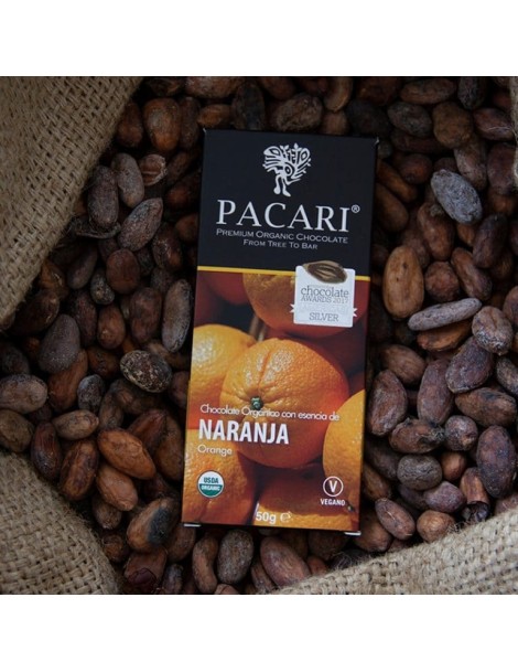 Paccari Chocolate Bar 60% Naranja 50gr