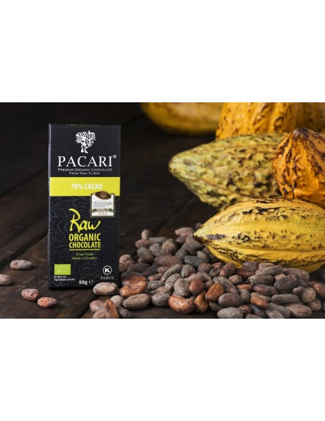 Paccari Chocolate Bar 70% Raw 50gr