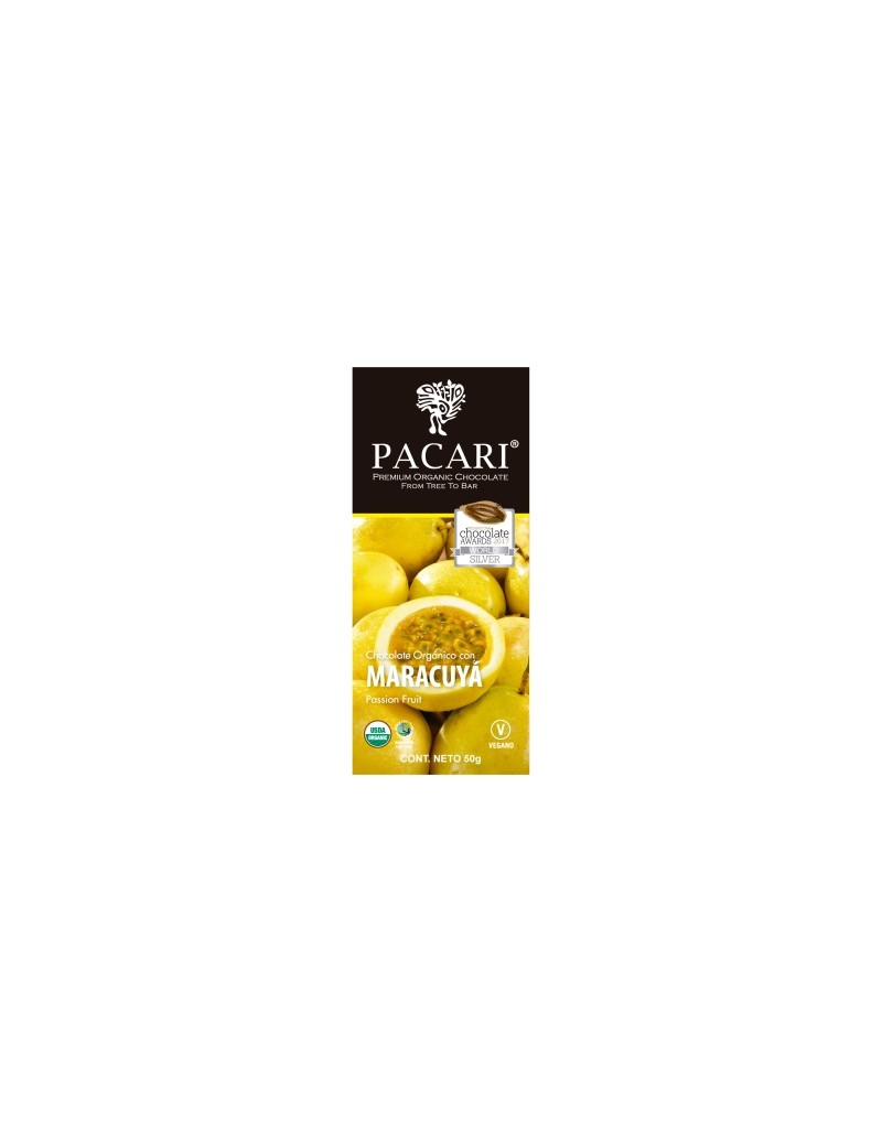 Paccari Chocolate Bar 60% Maracuyá 50gr