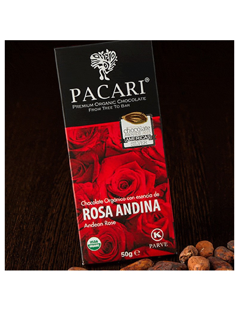 Paccari Chocolate Bar 60% Rosas Andinas 50gr