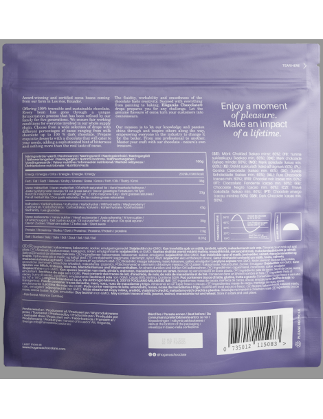 Höganäs Chocolate 60% Dark Couverture "BRUNNBY" 2,5kg