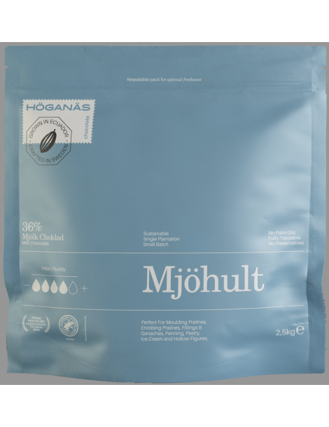 Höganäs Chocolate 36% Milk Couverture "MJÖHULT" 2,5kg