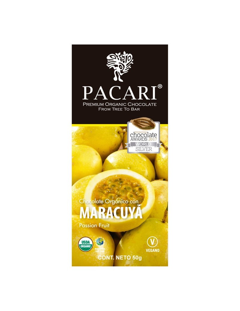 Paccari Chocolate Bar 60% Maracuyá 50gr