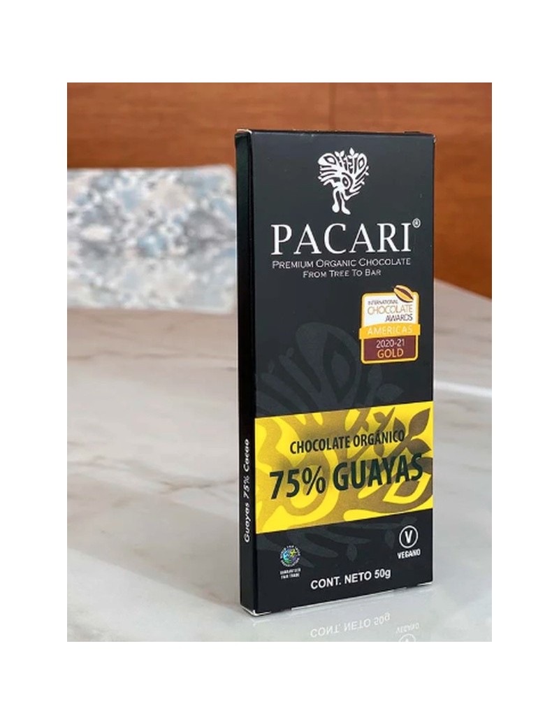 Paccari Chocolate Bar 75% Provincia Guayas 50gr