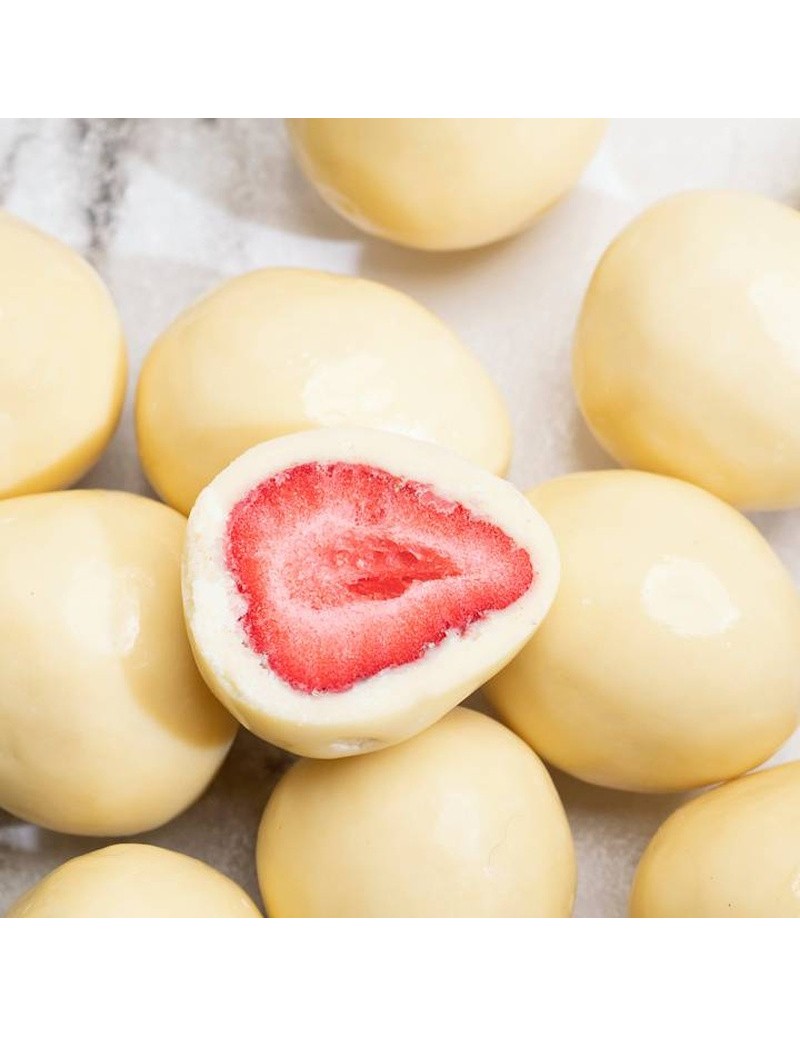 Höganäs Chocolate® Freezedried Strawberries + White Chocolate 135gr