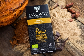 PACARI Chocolate Negro Orgánico Raw 70% + Maca - Barra 50gr