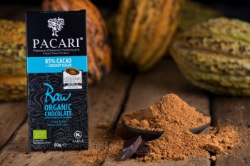 PACARI Chocolate Negro Orgánico Raw 85% + Azúcar de Coco - Barra 50gr