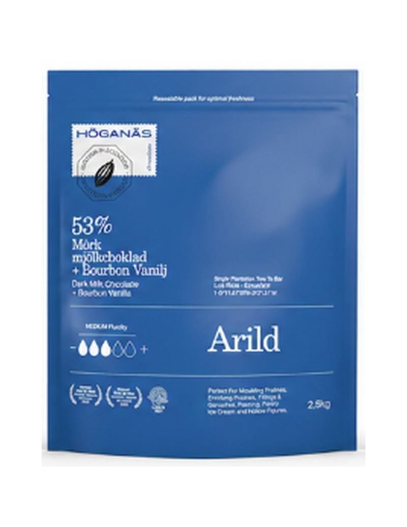 Höganäs Chocolate® 53% DarkMilk Couverture "ARILD" 2,5kg