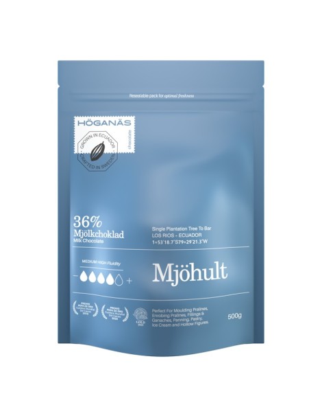 Höganäs Chocolate® 36% Milk Couverture "MJÖHULT" 500gr