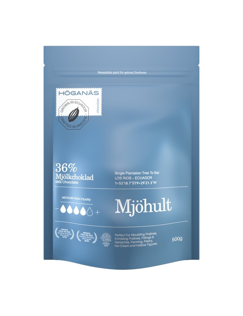 Höganäs Chocolate® 36% Milk Couverture "MJÖHULT" 500gr